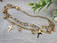 Multiple Chain w/Cross Bracelet - Gold Stainless Steel Brass - 1pc