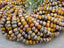 2/0 Aged Pink Medley Picasso - Czech Seed Bead Mix - 6mm - 10" Str.