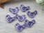 Opaline Purple - Czech Bird Dove Beads - 16x10mm - 10pcs