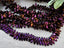 Purple Metallic - 2 Hole Rhombus Hematite - 5x2mm - 16" Strand