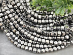 Platinum Silver - Hematite Cube Beads - 4/6mm - 15.5" Strand