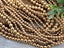 KC Gold Plated - Hematite Smooth Round Beads - 4/6mm - 15.5" Strand