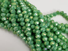 Load image into Gallery viewer, Mystic Apple Green - Super Shine Faceted Crystals  - 8x6mm - 16&quot; Strand
