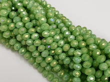 Load image into Gallery viewer, Mystic Chartreuse - Super Shine Faceted Crystals  - 8x6mm - 16&quot; Strand
