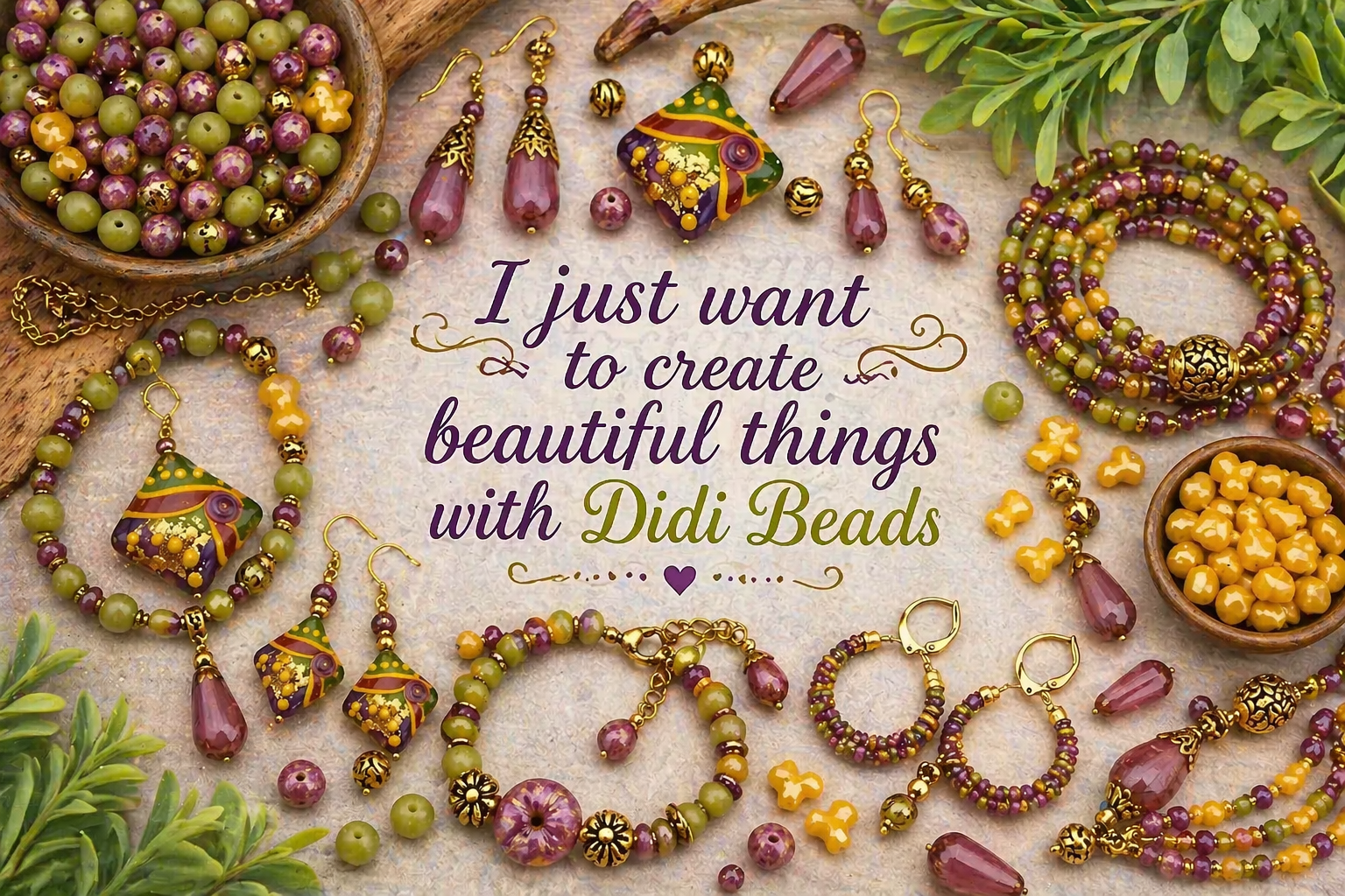 ALMOST GONE!! Orchard Glow - Designer DIY Kit * Grace Lampwork Main image