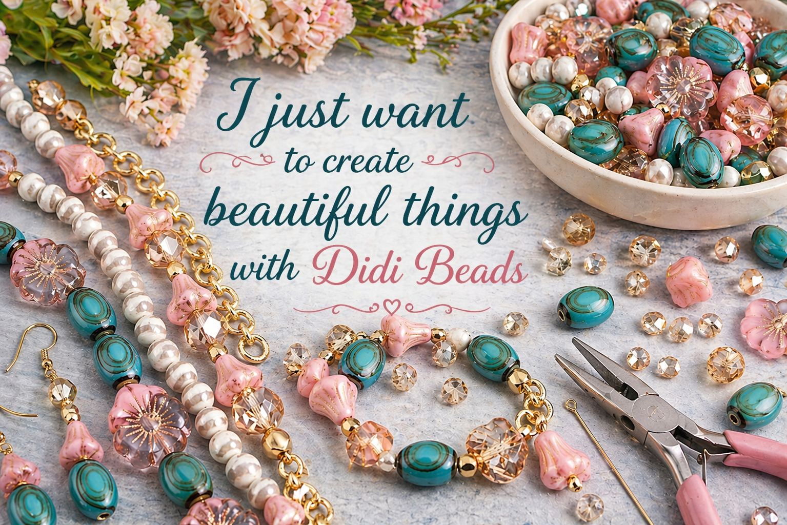 LIMITED EDITION!! Rose & Verdigris - Designer DIY Kit Main image