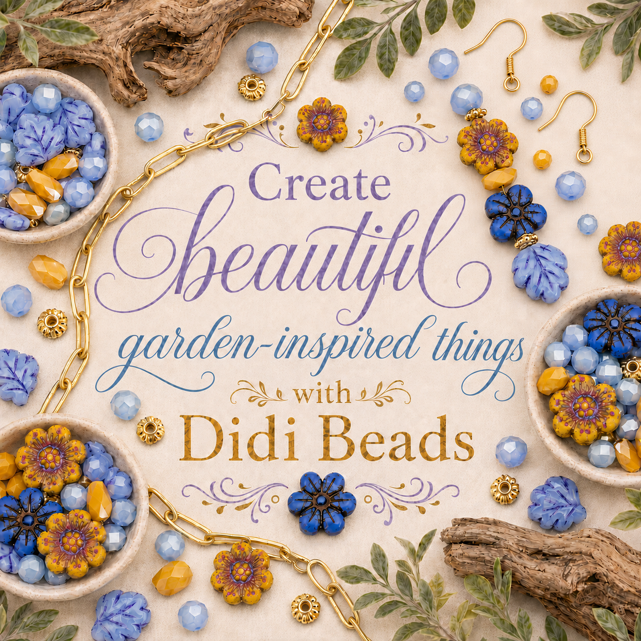 Golden Periwinkle Garden - Designer DIY Kit