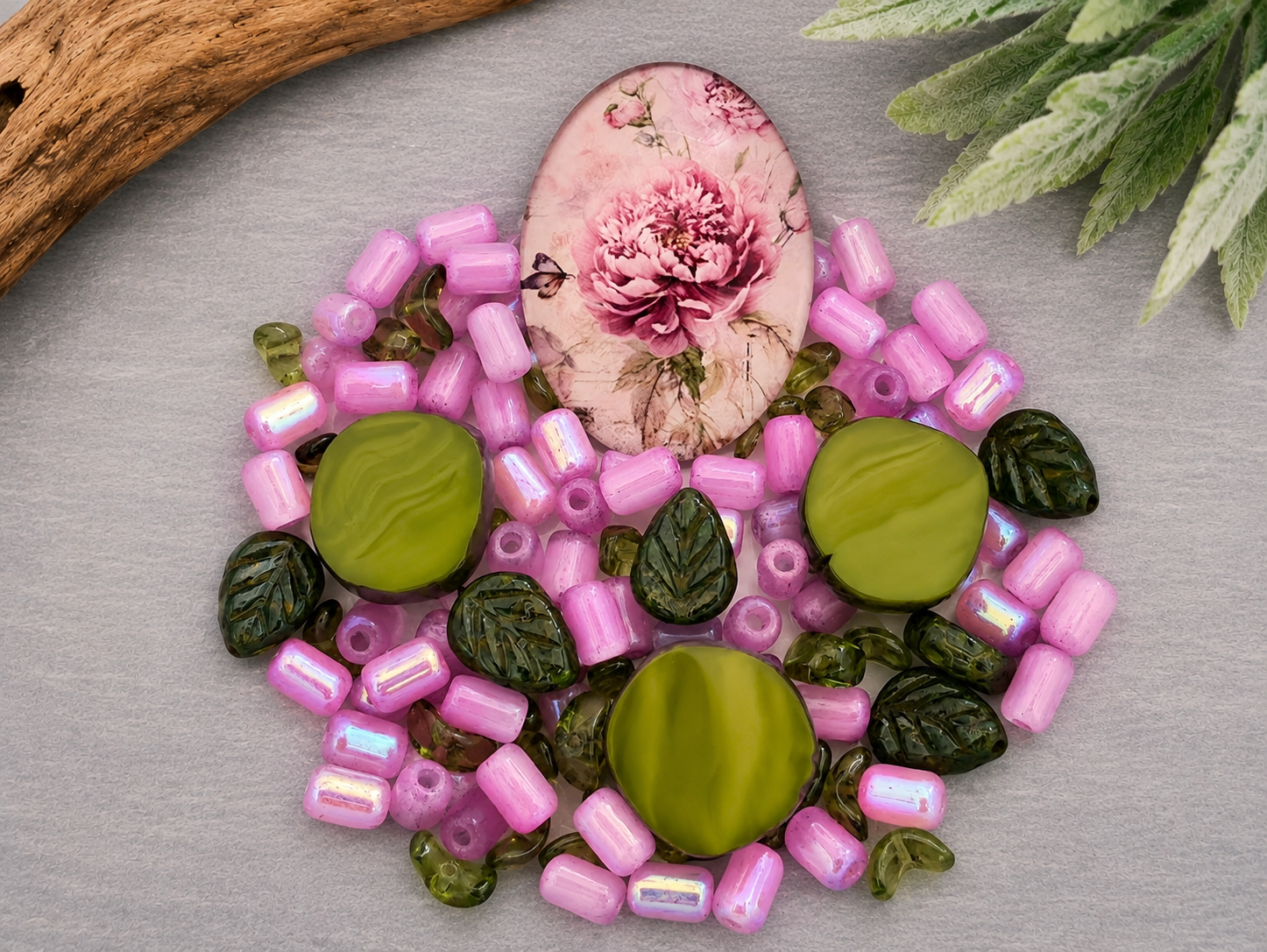 Whispering Peony - Designer Cabochon DIY Kit Main image