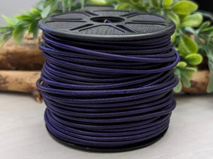 Purple - Distressed Leather Cord - 1yd #411
