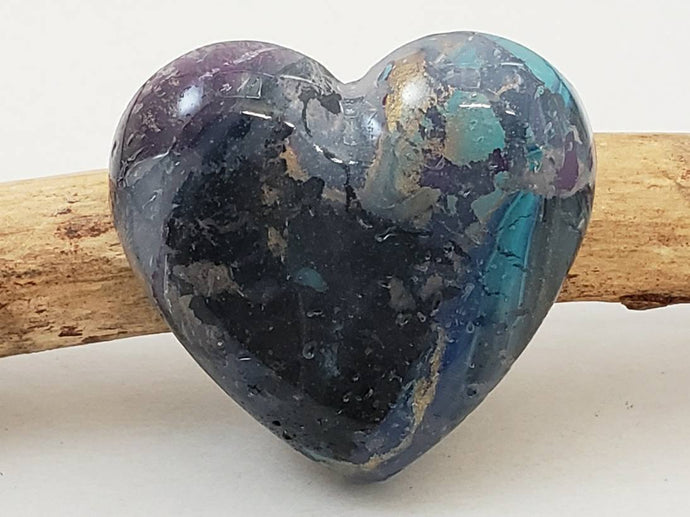 Sea Shore - Handcrafted Heart Cabochons