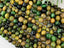 Yellow Green Mix - Tiger Eye Dyed Gemstone - 6/8mm