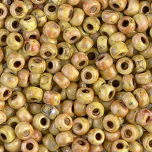 Charger l&#39;image dans la galerie, 6/0 Yellow Picasso #4512 - Czech Seed Beads - 10gr.
