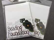 Load image into Gallery viewer, Black White Beading Foundation - 4.25&quot; x 5.5&quot;
