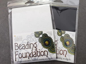 Black White Beading Foundation - 4.25" x 5.5"