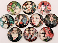 Load image into Gallery viewer, Mystery Girls Theme Glass Cabochon - 25mm -1pc
