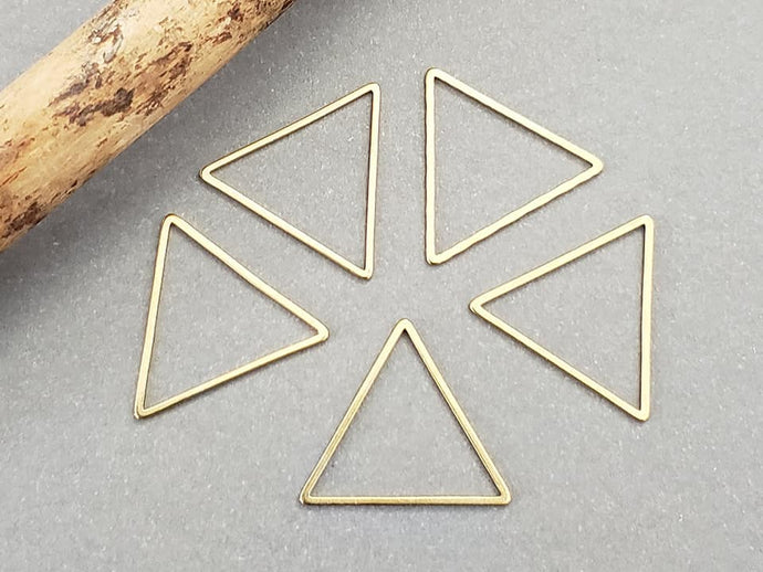 304 Stainless Steel Triangle Geometric Connectors - 20mm - 10pcs