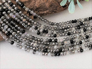 Moonlight Crystal Mix - 2x3mm - 17" Full Strand