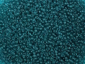 11/0  Transparent Teal - Miyuki Seed Beads 2405 - 10grams
