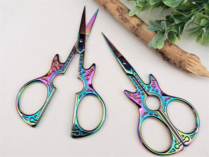 Stainless Steel Embroidery Guitar Scissors - 110x50mm - 1pc