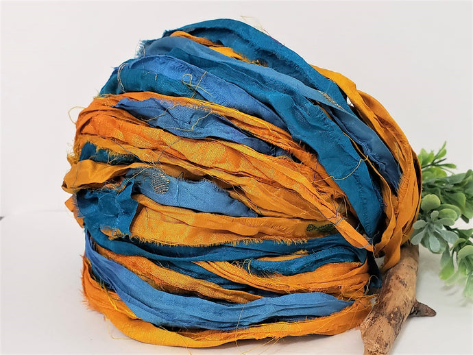 Cleopatra Sari Silk Ribbon - Fair Trade - 5yds – Didi Beads Online