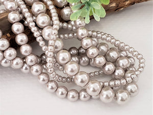 Oyster Glass Pearls - 4mm/6mm/8mm/10mm