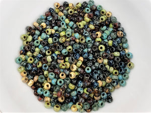 RE-STOCKED!! Designer Picasso Czech Seed Bead Mix - 6/0 - 20" Strand/loose