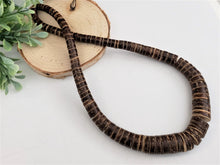 Load image into Gallery viewer, Natural Coconut Gradient Wood Rondelles - 15.5 Full Strand
