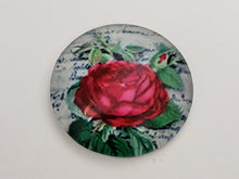 Load image into Gallery viewer, Rose Bush Glass Cabochons - 30mm - 1pc
