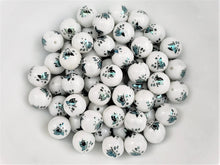 Load image into Gallery viewer, White Green Iris Butterfly Ceramic Beads -10mm -15pcs
