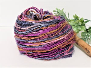 Purple Passion Vegan Banana Silk Yarn - Fair Trade - 5yds
