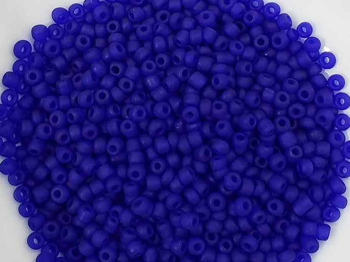 Frosted Indigo Seed Bead (Indian)- 25gr - 8/0