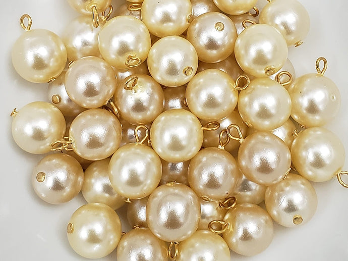 Champagne Glass Pearl Drop - 12mm - 8pcs