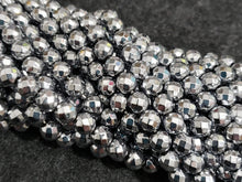 Charger l&#39;image dans la galerie, Antique Silver Faceted Hematite - 6mm ** Half or Full Strand **
