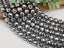 Silver Checkered Cut Hematite - 8mm - 7.5" Strand/Loose