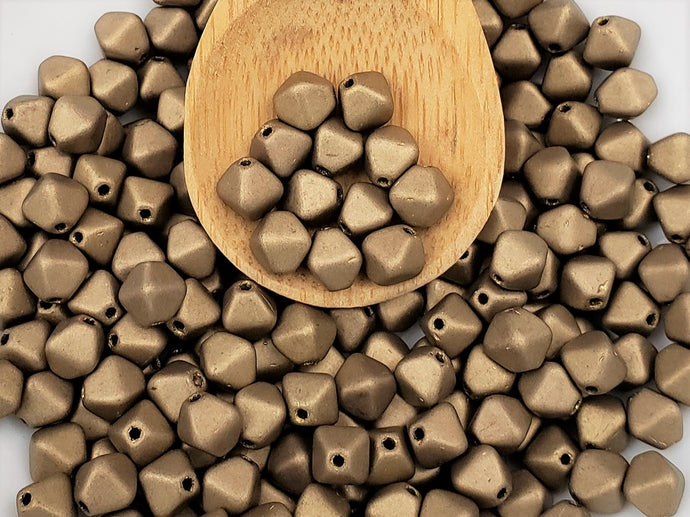 Matte Bronze - 6mm Czech Bicone