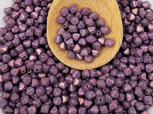 Opaque Purple Luster - 4mm Czech Bicone