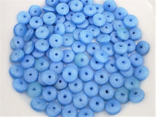 Charger l&#39;image dans la galerie, 2-Tone Matte Blue Denim Czech Disc Spacers- 6mm - 50pcs
