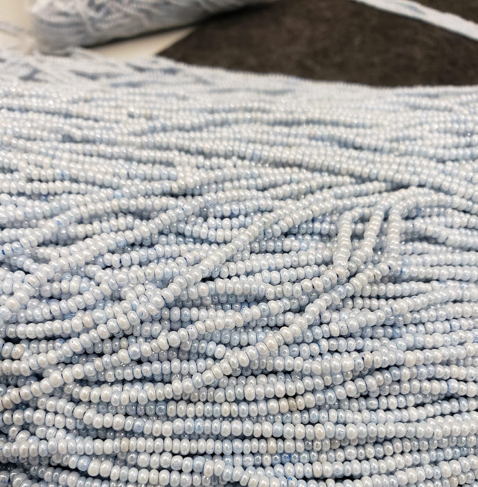 ** OVERSTOCK PRICE ** Periwinkle Blue Czech Glass Seed Beads - 1 Hank - 11/0