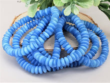 Charger l&#39;image dans la galerie, 2-Tone Matte Blue Denim Czech Disc Spacers- 6mm - 50pcs
