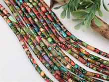 Charger l&#39;image dans la galerie, Re-STOCKED!! Multi Color - Sea Sediment Jasper Cylinder Tube - 13x4mm - 15.5&quot; Strand
