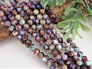 Galaxy Sea Sediment Imperial Jasper - 4mm – 15” Full Strand