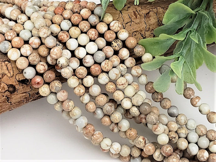 Red Line Sea Sediment Imperial Jasper - 4mm – 15” Full Strand