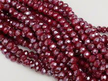 Charger l&#39;image dans la galerie, Cranberry - Super Shine Faceted Crystals  - 8x6mm - 16&quot; Strand
