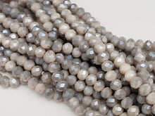 Load image into Gallery viewer, 2 Tone Taupe - Super Shine Faceted Crystals  - 8x6mm - 16&quot; Strand

