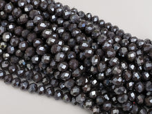 Charger l&#39;image dans la galerie, Stone Grey - Super Shine Faceted Crystals  - 8x6mm - 16&quot; Strand

