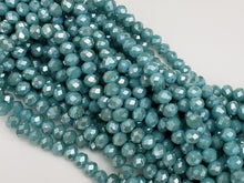 Load image into Gallery viewer, Powder Blue - Super Shine Faceted Crystals  - 8x6mm - 16&quot; Strand
