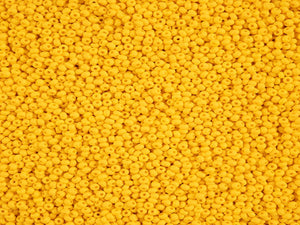Dark Yellow Matte  - 11/0 Czech Seed Beads - Permalux #163