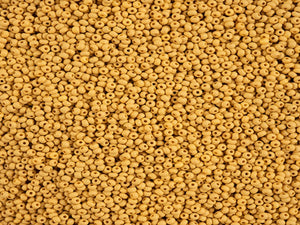Yellow-Brown Matte - 11/0 Czech Seed Beads - Permalux #164
