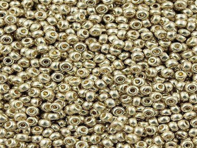 11/0 Galvanized Silver Duracoat Rocailles #4201 - 10gr.