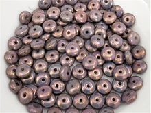 Load image into Gallery viewer, Luster Amethyst Czech Disc Spacers - 6mm - 50pcs
